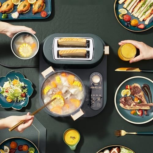 Breakfast Machine Multifunction 3 In1 Breakfast Machine Toaster Oven Electric Frying Pan Household Multi Cooker Hot Pot Cooking Machine