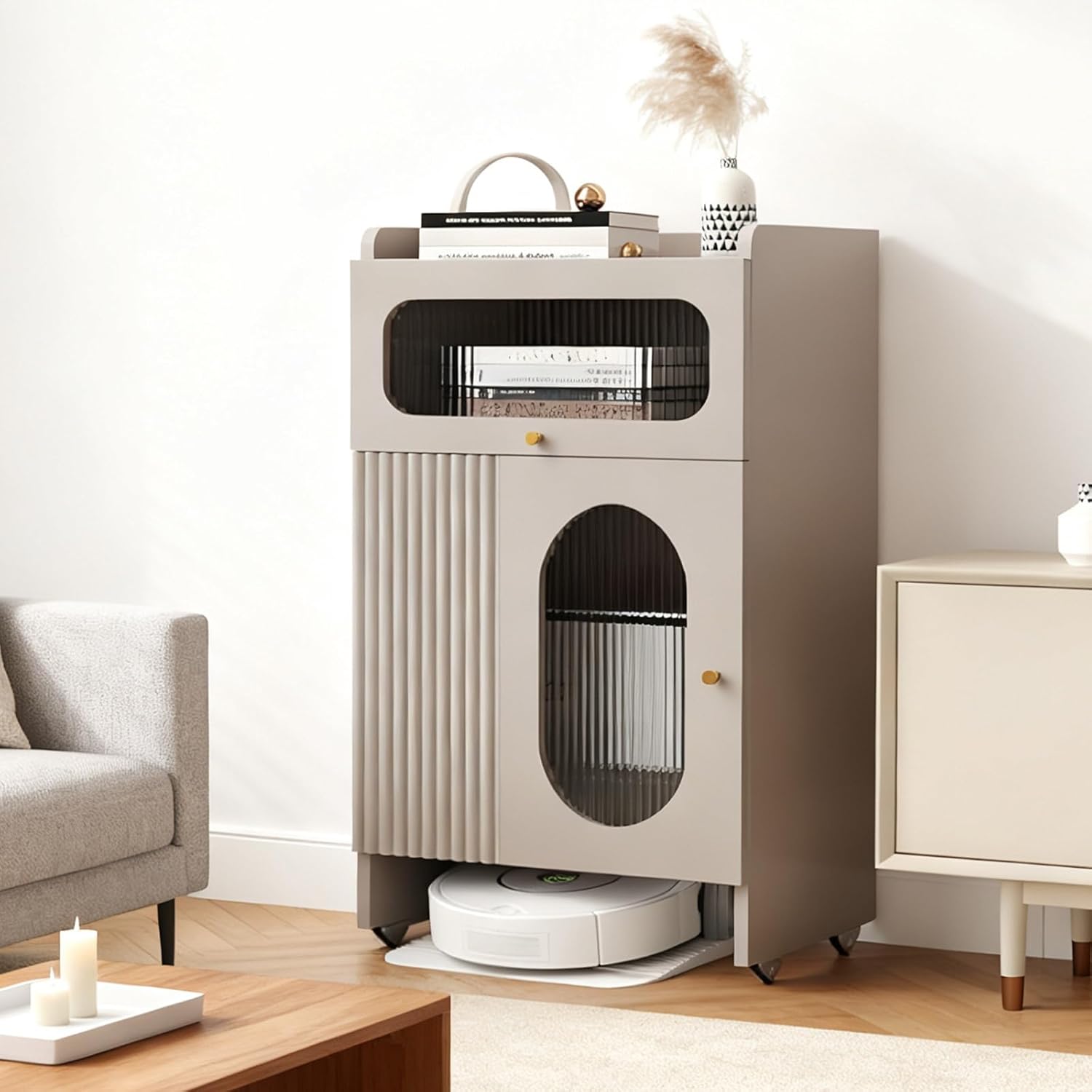 Robot Vacuum Stand Cabinet 35.4