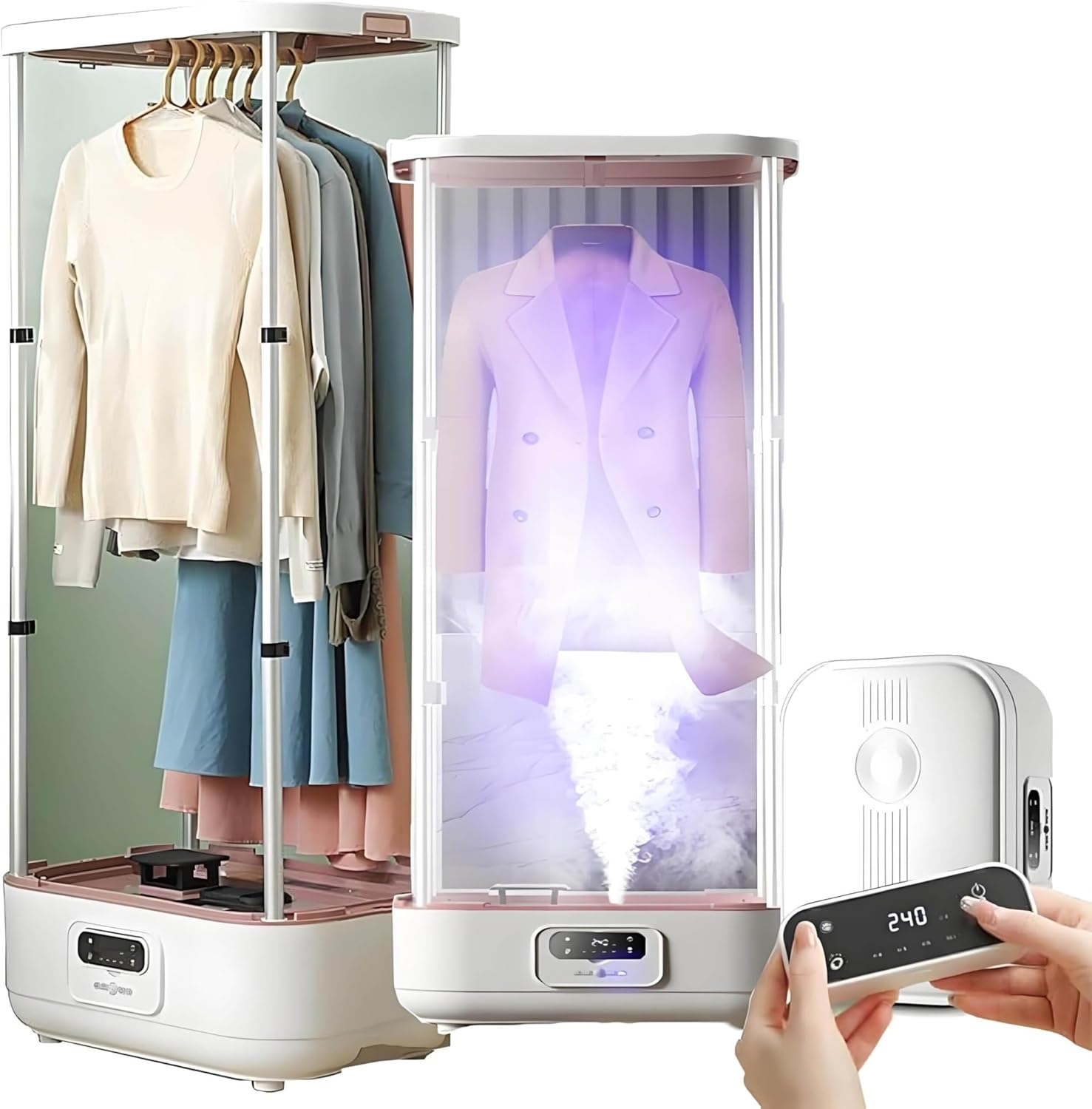 Intelligent Steam Dryer, Electric Clothes,Portable Drying Smart Machine,Automatic Ironing, For & Fabric