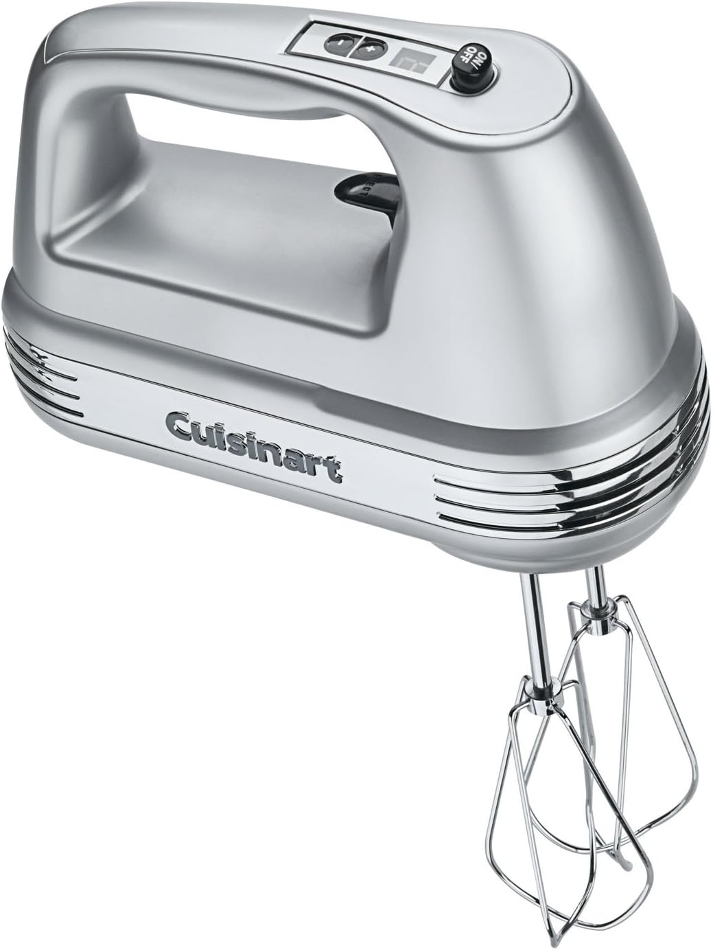 Cuisinart HM-90BCS Power Advantage Plus 9-Speed Handheld Mixer with Storage Case, Brushed Chrome & Pyrex Glass Measuring Cup Set (3-Piece, Microwave and Oven Safe),Clear