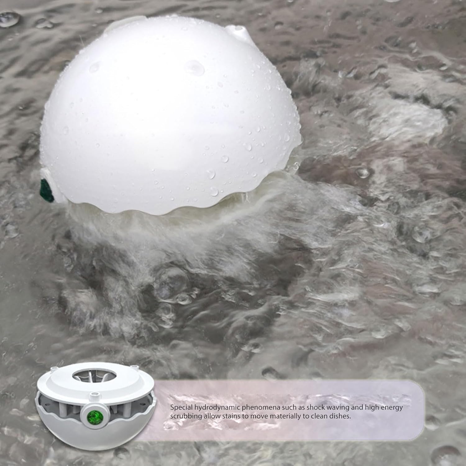 Compact Dishwasher, Mini Ultrasonic Turbine Washing Machine, Portable Washer with with Suction Cups for Home Travel College Room RV Apartment Use (Green)