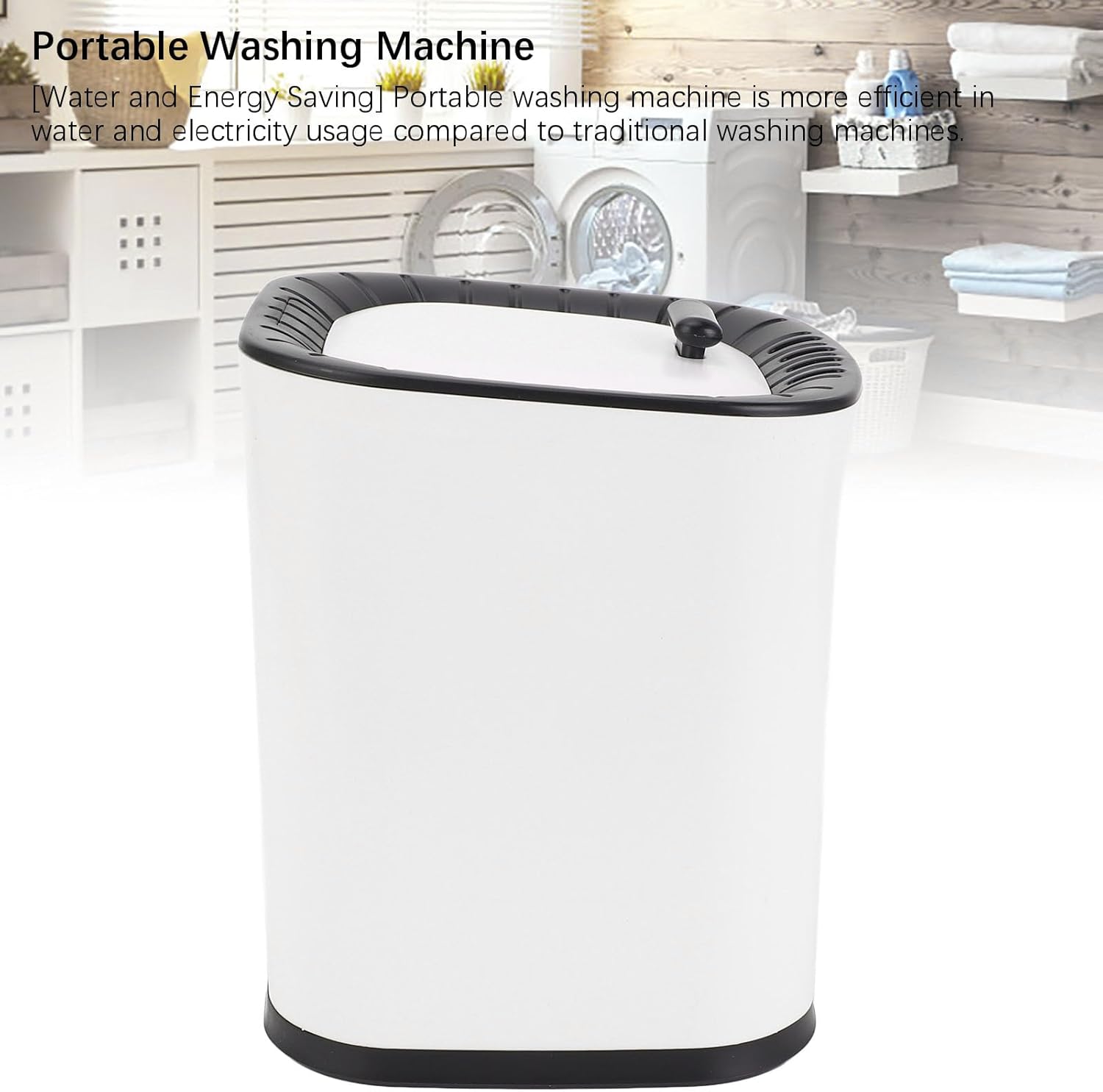 Portable Washing Machine Automatic Efficient Cleaning Quiet Mini Washer for Sock Underwear,Compact Laundry Washer for RV, Apartments and Dorms (US Plug)