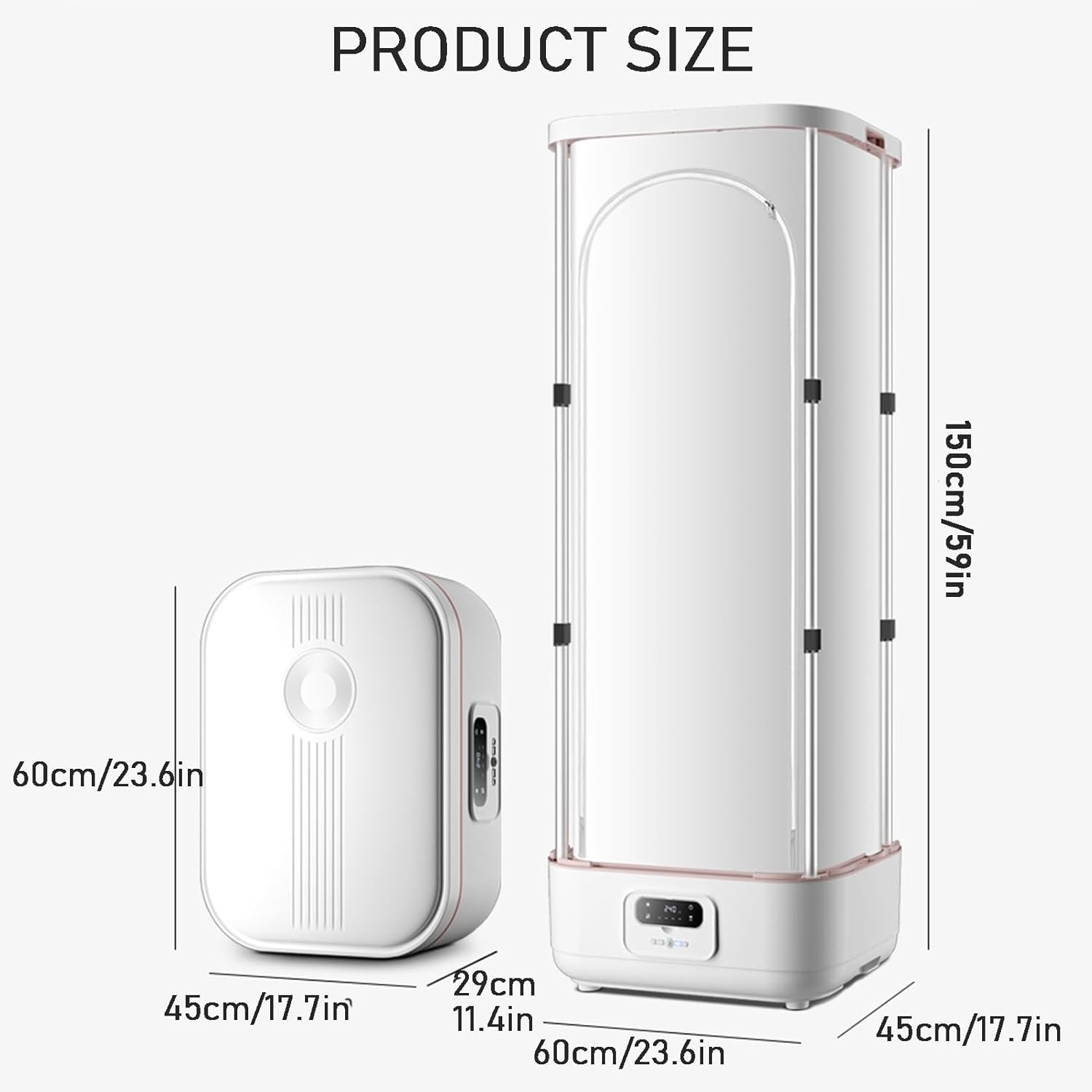 Automatic Ironing Machine, Steam Ironing Machine, Portable Clothes Dryer, 360° Hot Air Circulation, Intelligent Timer