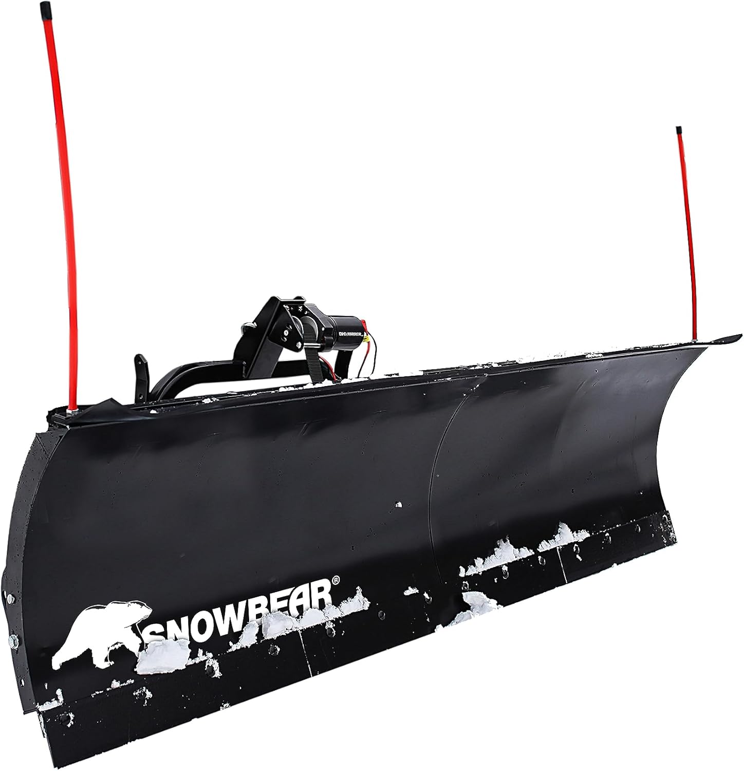DK2 Universal 84-Inch x 22-Inch Hitch-Mounted Winch-Driven Snowplow Kit