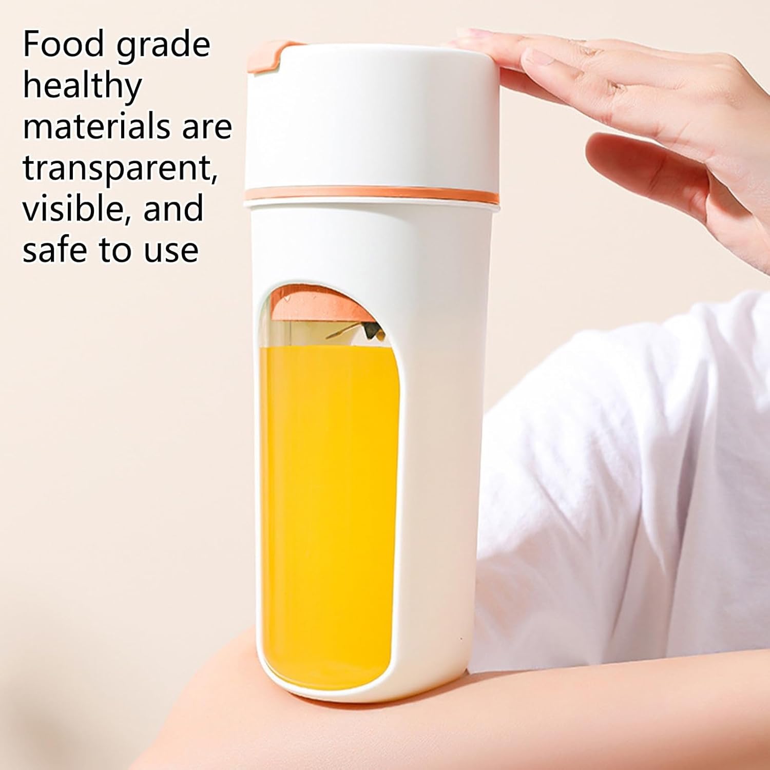 Generic Handheld Blenders with Straw, Portable Smoothies Blenders, 17oz Mini Blender USB Rechargeable, Handheld Blender BPA-Free Fruit Smoothie Shakes Juicer Cup