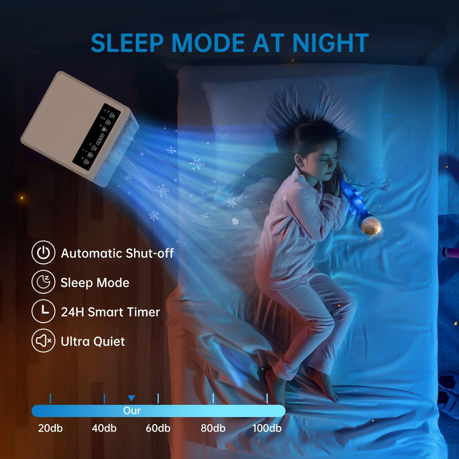 Acekool 8,000 BTU Portable Air Conditioner with Dehumidifier for Rooms up to 350 sq.ft - Includes 24-Hour Timer, Sleep Mode, Remote Control, and Window Installation Kit