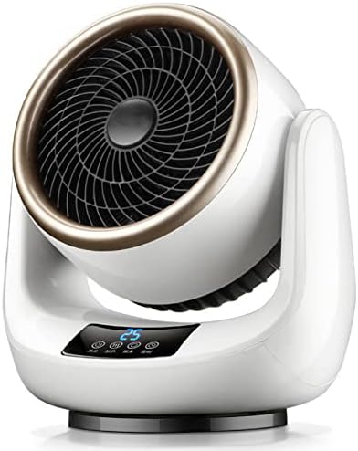 The New Heating and Cooling Fan,Household Small Shake Head Heater,Desktop Office Portable Desk Fan, 2 in 1 Fan Combo,with Remote, 3 Speeds, 2 Modes, 12H Timer Air Circulator Fan