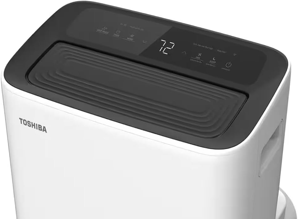 Toshiba PX0611CWRUFR 6,000 BTU (10,000 BTU ASHRAE) 115-Volt Smart Wi-Fi Portable Air Conditioner for Up To 250 Sq. Ft. - Certified Refurbished