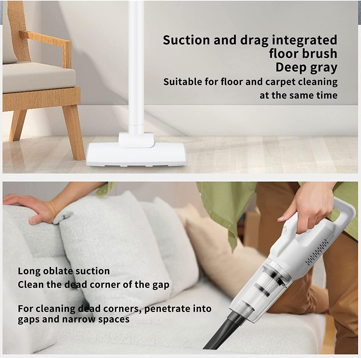 20000Pa Powerful Suction Cordless Vacuum Cleaner, 39.37