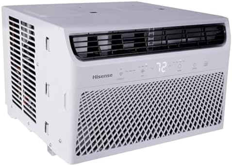 Hisense 350-sq ft Window Air Conditioner with Remote (115-Volt; 8000-BTU) 3 modes (Cooling, Fan, Dehumidifier), Wi-Fi enabled, Noise Level dB 53, ConnectLife App, AW0822CW1W (Renewed)
