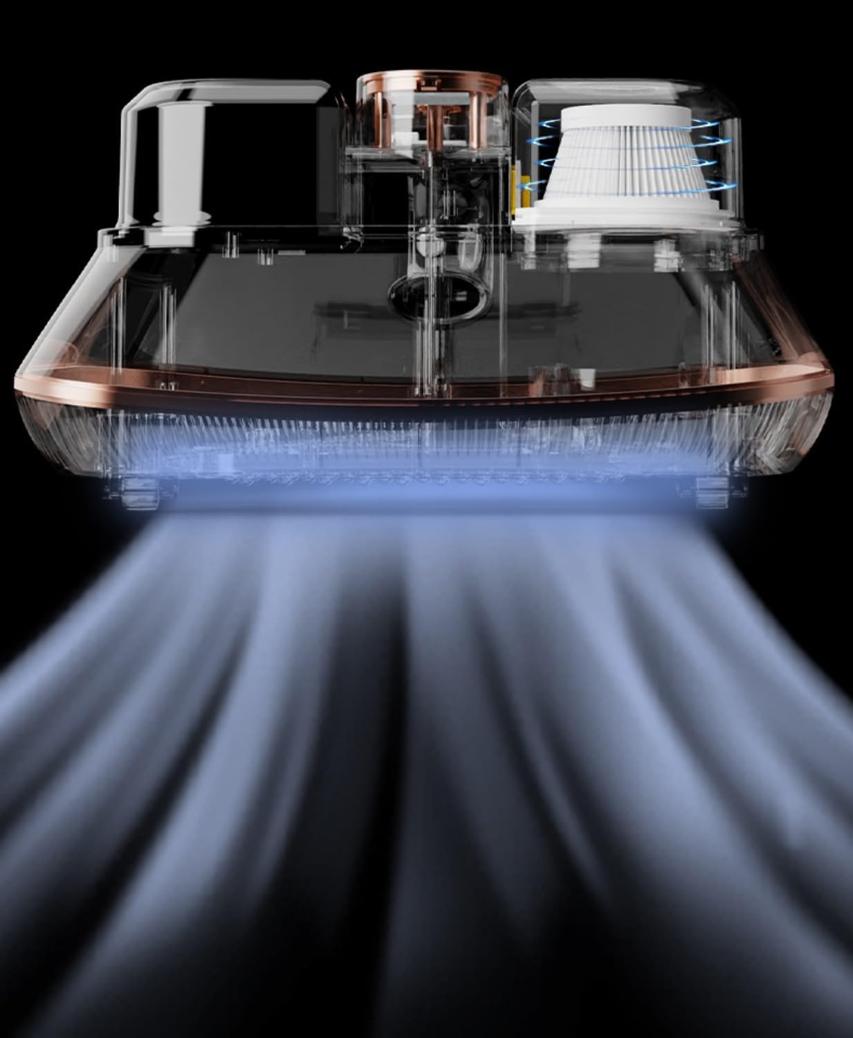 Bed Vacuum Cleaner, Cordless Mattress Vacuum Cleaner with HEPA Filter 253.7nm UV-C Light,16Kpa Suction,Widened Suction Port,Ultrasonic Technology,Large Dust Collection,Low Noise,White