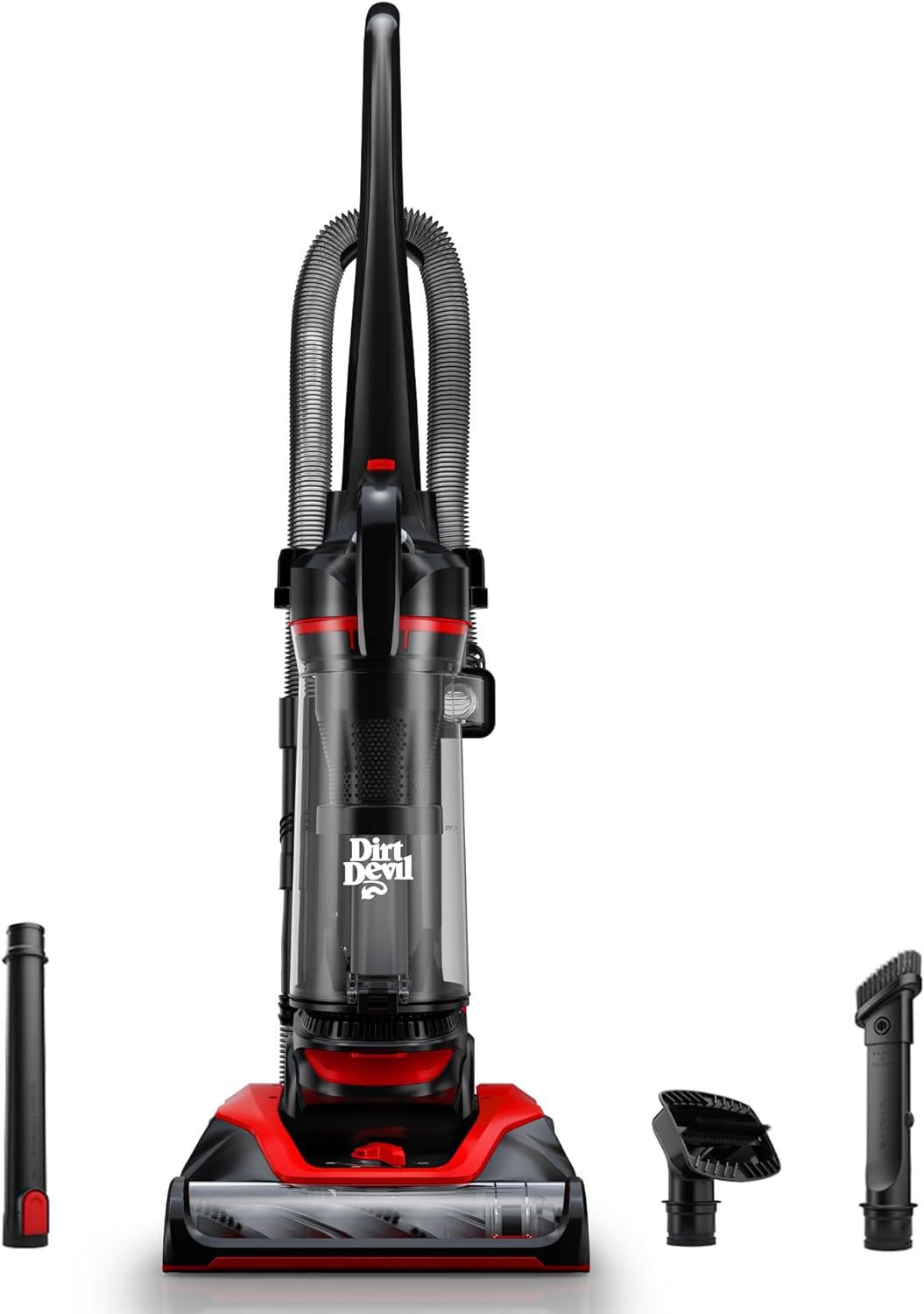 Dirt Devil Multi-Surface Extended Reach+ Upright Bagless Vacuum Cleaner for Carpet and Hard Floor, Powerful, Lightweight, Corded Vacuum Cleaners for Home Use