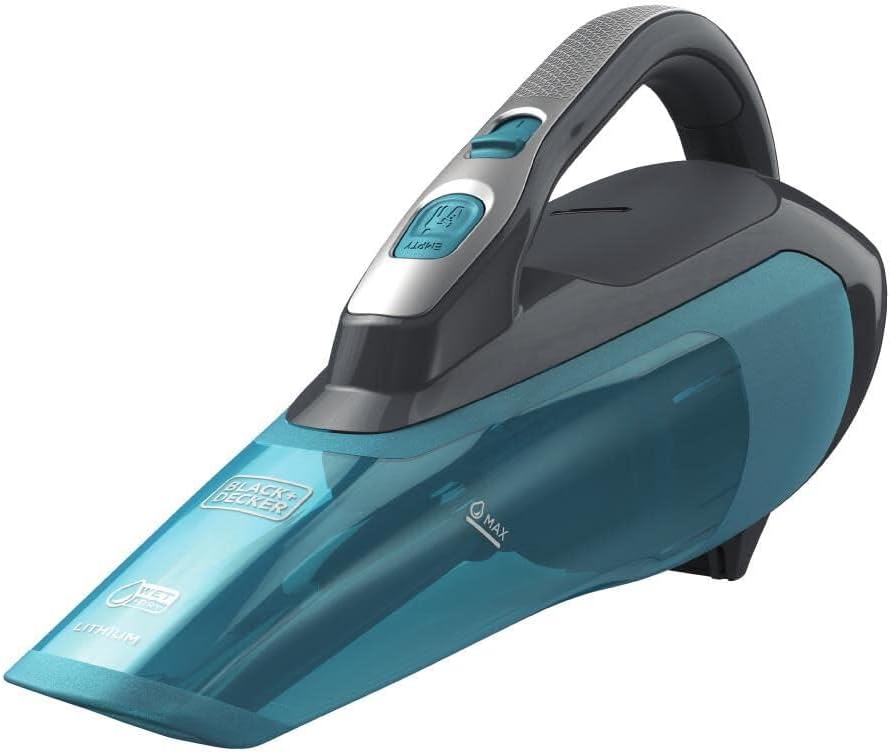BLACK+DECKER dustbuster AdvancedClean Cordless Wet/Dry Handheld Vacuum, Titanium (HLWVA325J21)