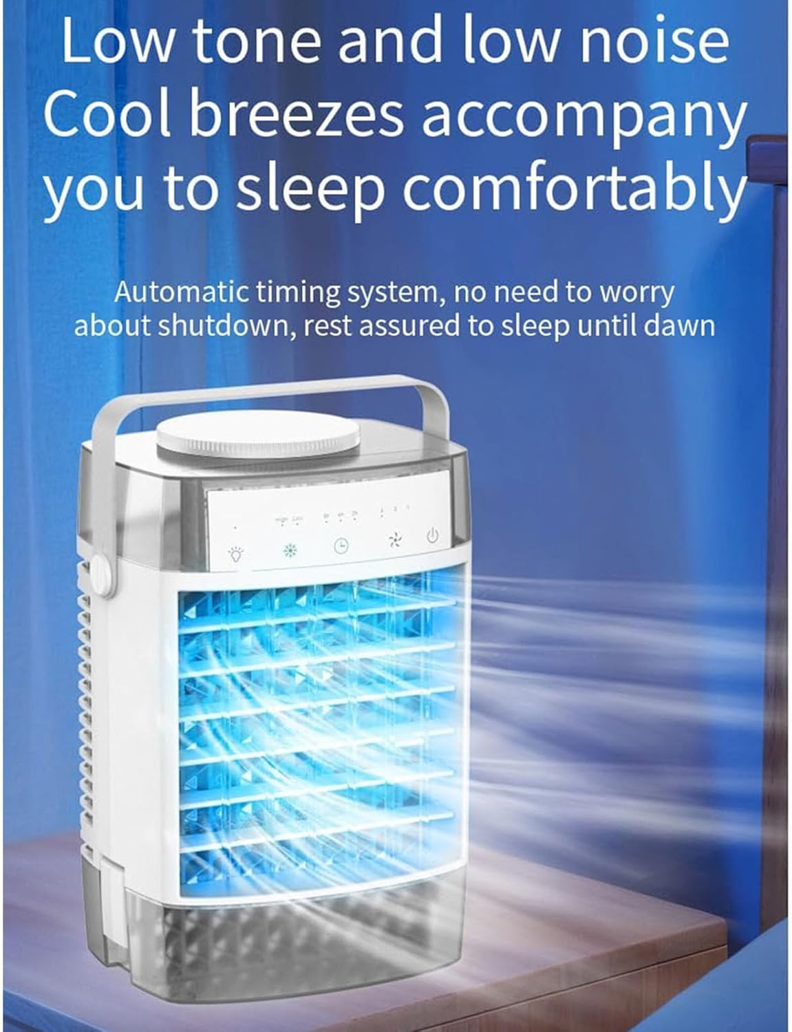 Portable Air Conditioning Household Sprayer Refrigeration Small Conditioner Indoor Water Electric Fan Night Light Misting Cooling for Home