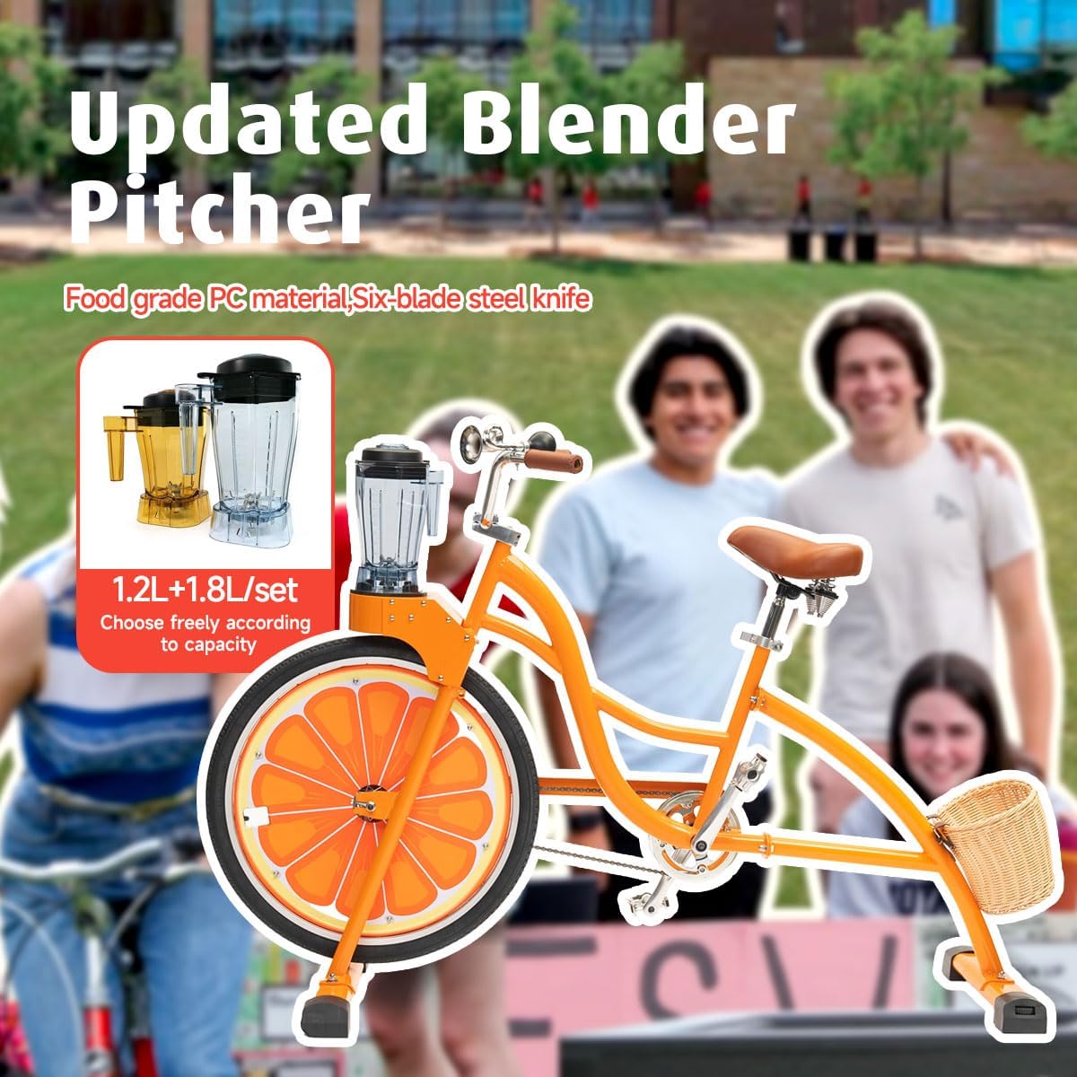 Beach Party Blender Bike - Stationary Smoothie Blender & Juicer Smoothie Bike/customized Cheap juicer blender bike Stationary bike