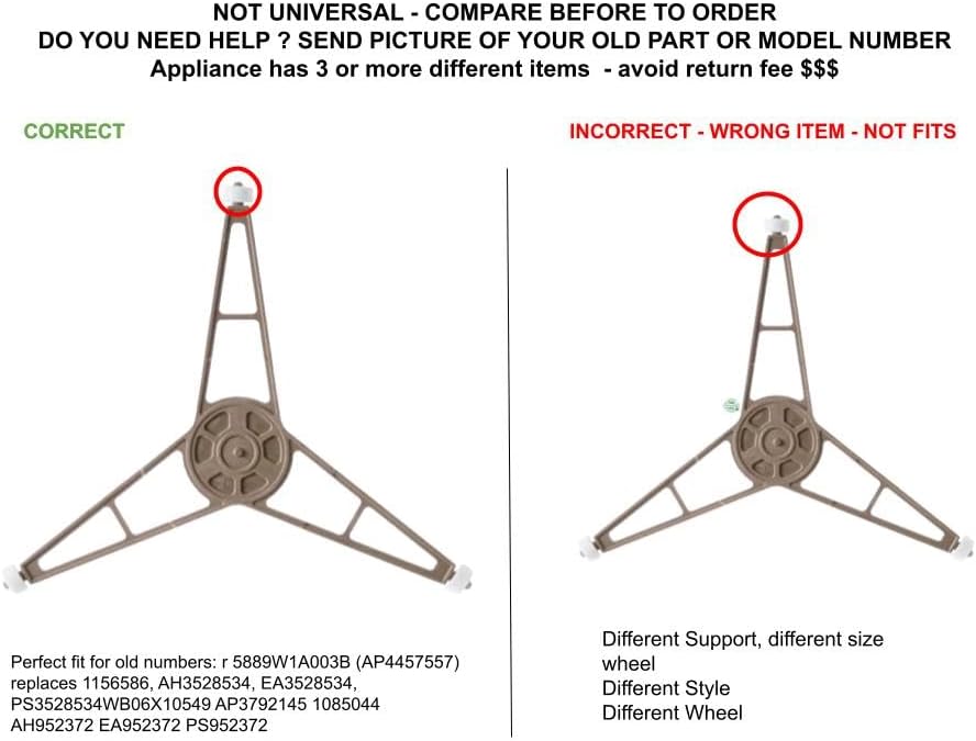 GLOB PRO SOLUTIONS 5889W1A003B CKD2504 Microwave Turntable Assembly 10