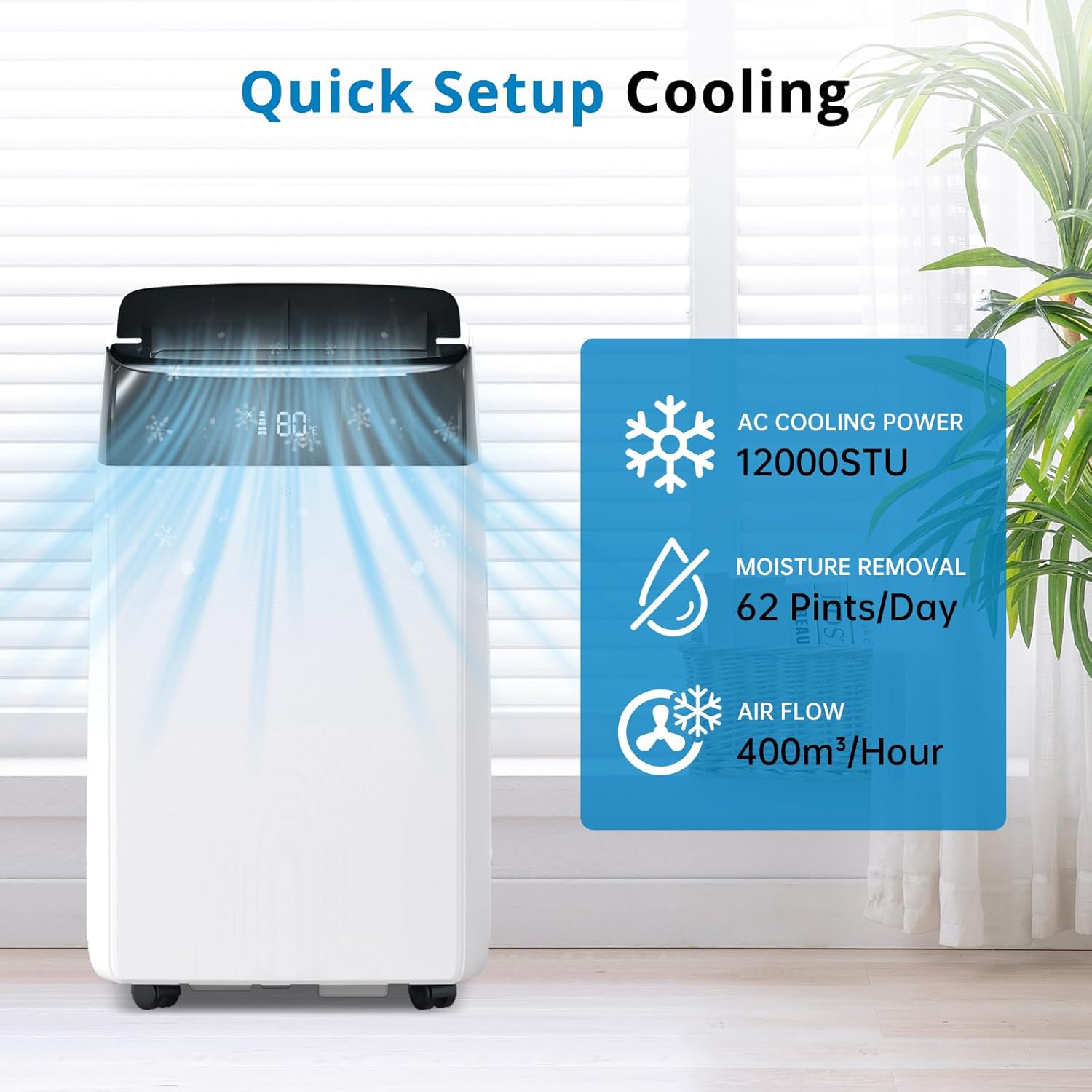 PHO_0XJ1 12,000 BTU Portable Air Conditioner