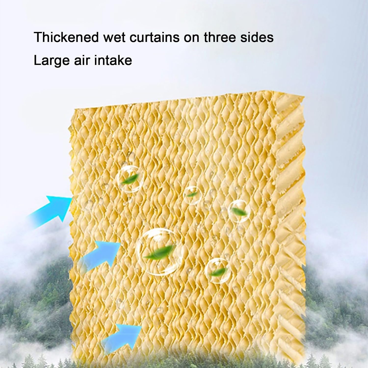 Industrial Air Conditioner Portable Evaporative Air Cooler Swamp Cooler with 10.6 Gallon Tank, 3 Speed Settings, Ideal for Cooling Homes, Garages, and Patios