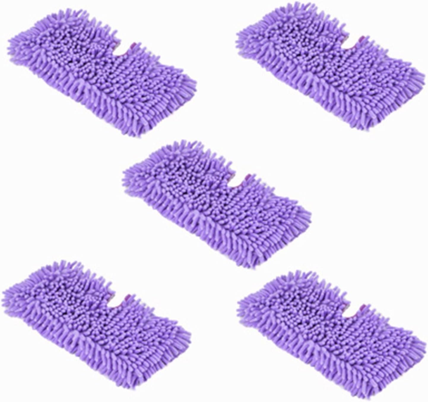 LANGshaw 5PCS Mop Cloth Steam Cleaner Parts Chenille Yarn Material,Compatible for Shark S3550/s3901/s3601/s3501 Series Steam Mop Pads Leisurely