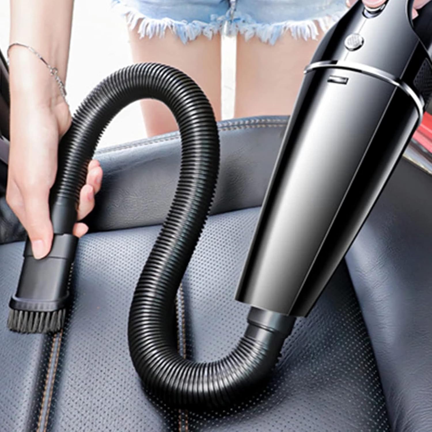 12000PA Handheld Vacuum Cleaner, Cordless Hand Rechargeable with Long Runtime 3H Fast-Charge Portable Handheld for Car Home Office Desk Upholstery Keyboard Dust,Yellow