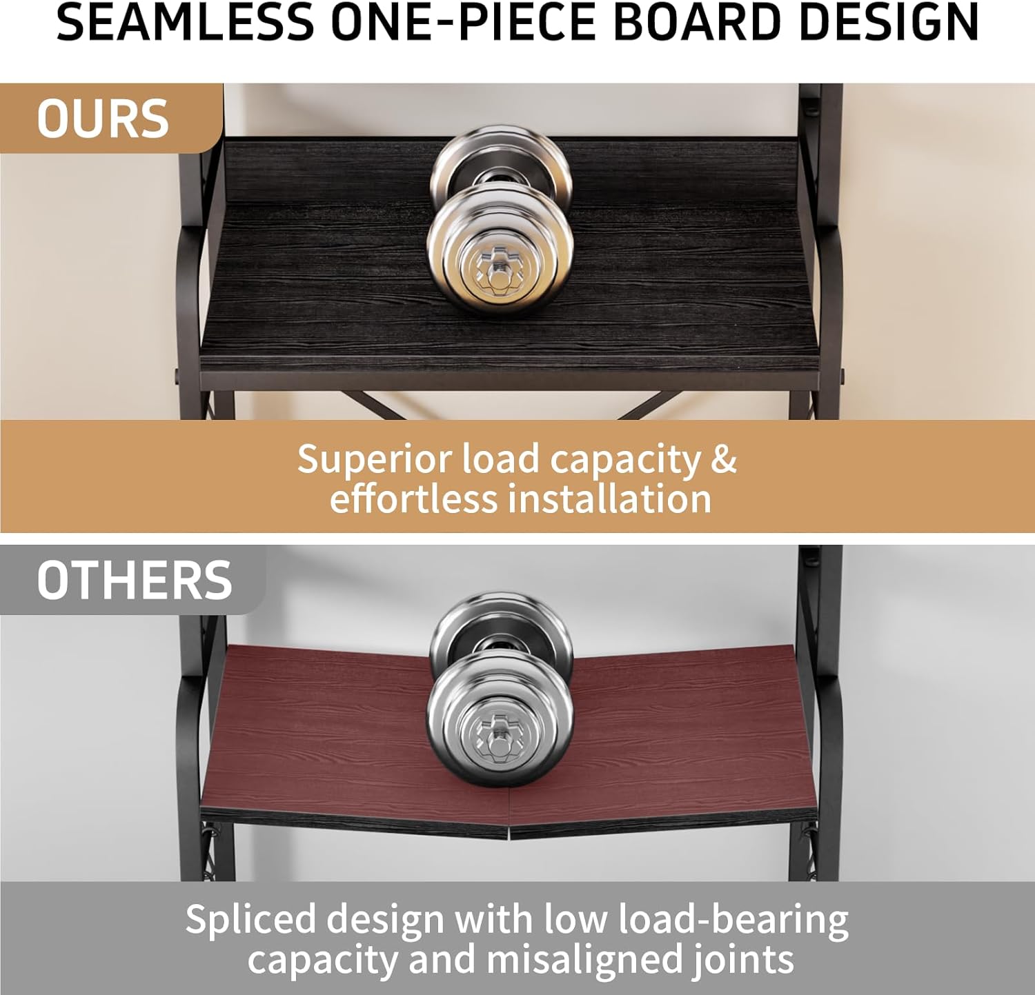 4-Tier Mini Fridge with Storage,Mini Fridge Shelf,Microwave Stand with Storage,Bakers Rack with Storage Shelf,Microwave Oven Stand with,Mini Fridge for Dorm