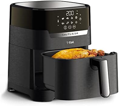 T-fal Air Fryer & Grill Combo Digital, 2-in-1, 4.4 Qrt, black