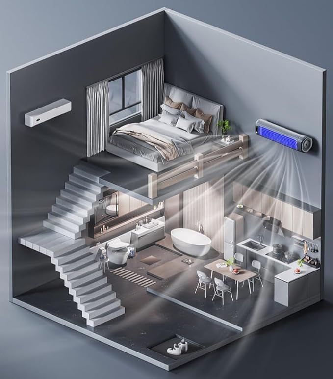 Portable Air Cooler 3 Speed Silent Portable Tower Fan, Natural Healthy Air Freshener