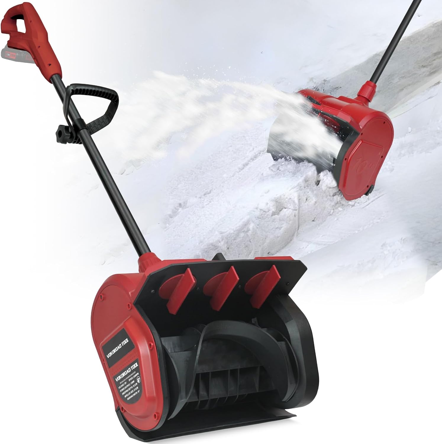 Cordless Snow Shovel Compatible with Milwaukee M18 18V Battery, 11