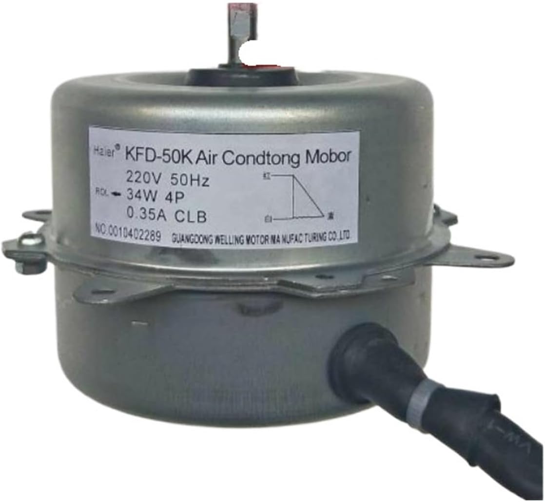 Air Conditioner Fan Motor,Compatible For Haier Air Conditioner Parts KFD-50K 0010402289 34W Copper Wire Motor