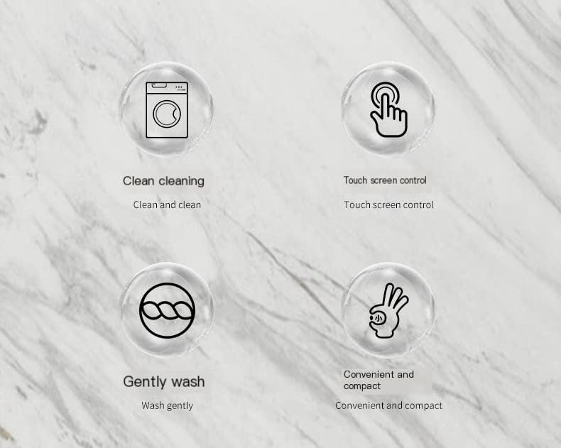 Portable Washing Machine, 15W Fully Automatic Household Washing Machine 1kg Underwear, Socks, Towel Washing Machine (Pink)