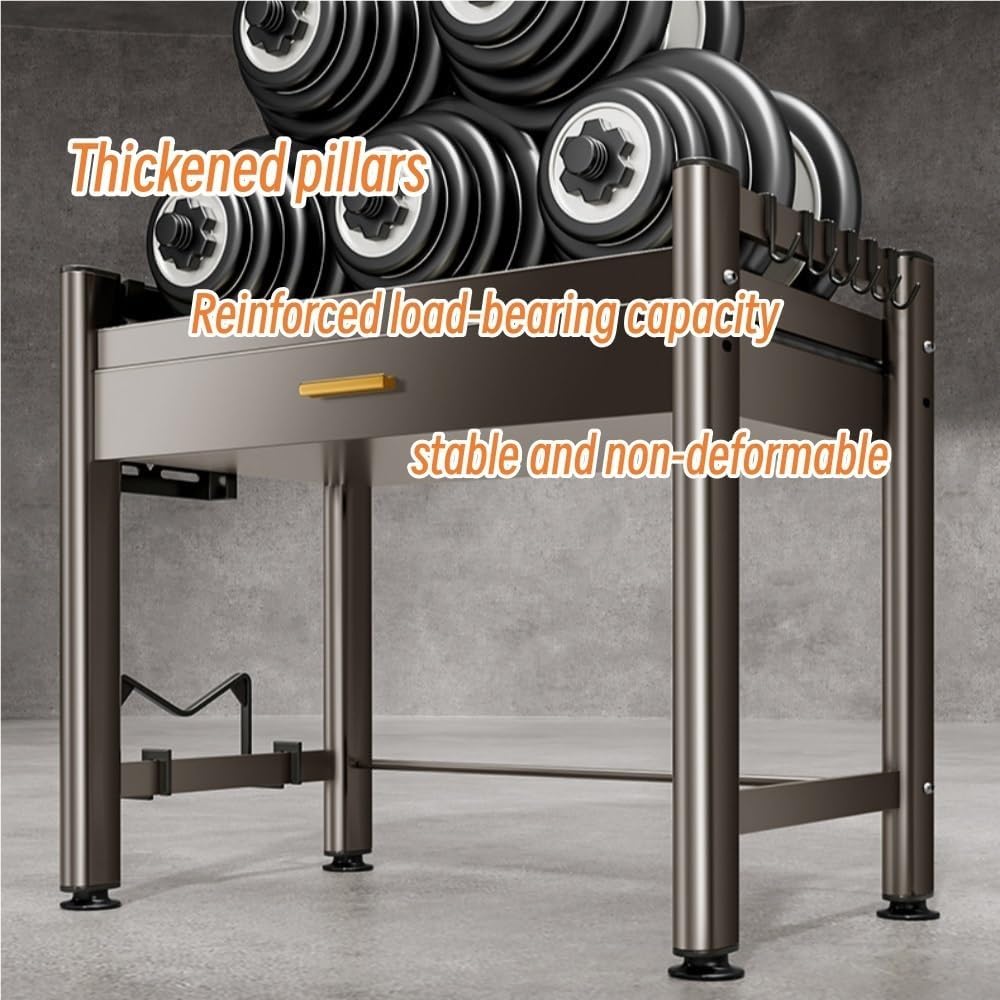 Adjustable Microwave Oven Countertop Rack, Microwave Oven Rack, Kitchen Counter Shelf, 2 Tier Metal Kitchen Countertop Organizer Shelves with 6 Hooks(59cm-23.2in)