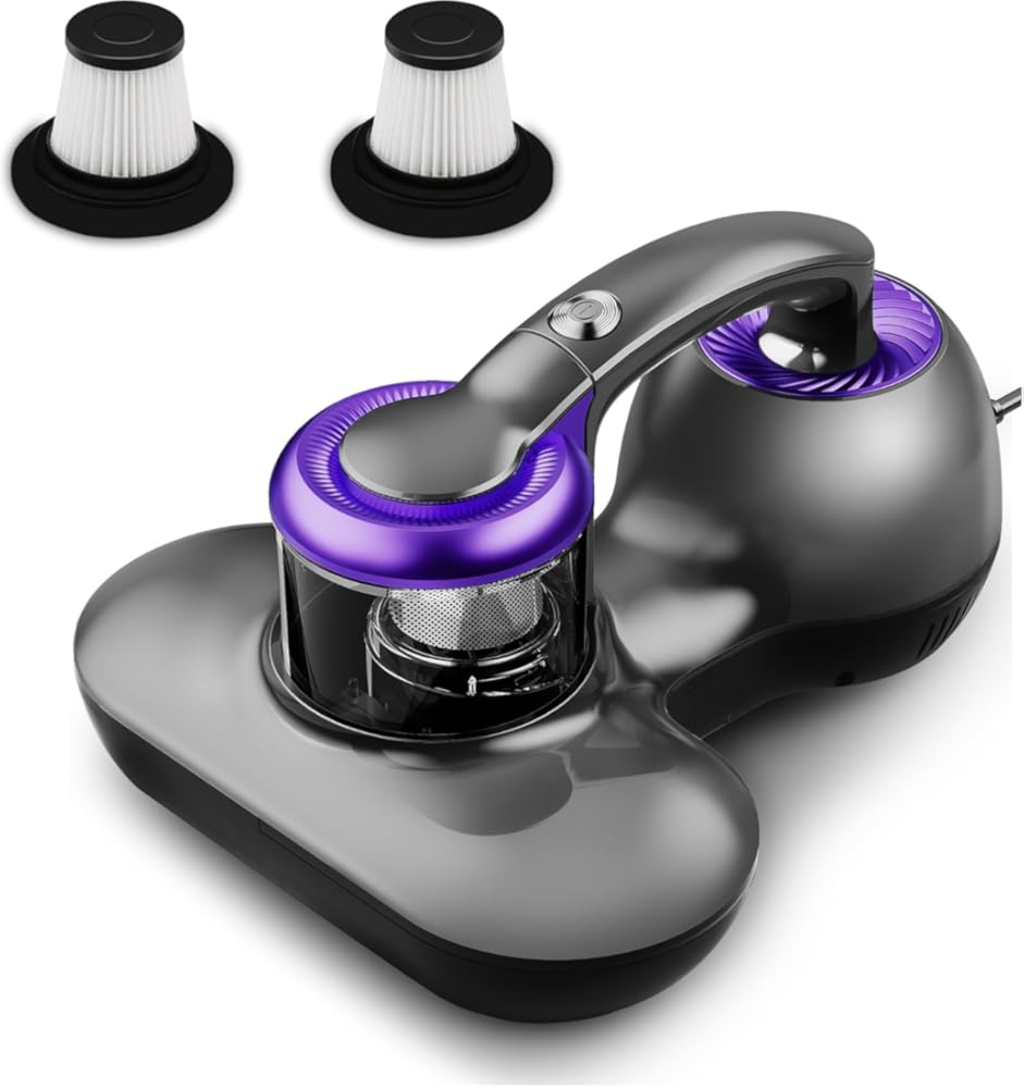 Mattress Vacuum Cleaner, UV Bed Cleaner 12KPa Handheld Upgraded Effectively Clean Up Bed, Pillows, Cloth Sofas, Carpets and Ther Fabric Surfaces for Dust, Pet Hair