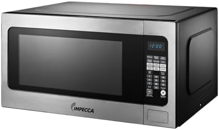 Impecca 2.2 Cu. Ft. Microwave Oven, Powerful 1200 Watts Countertop Microwave, 16.5
