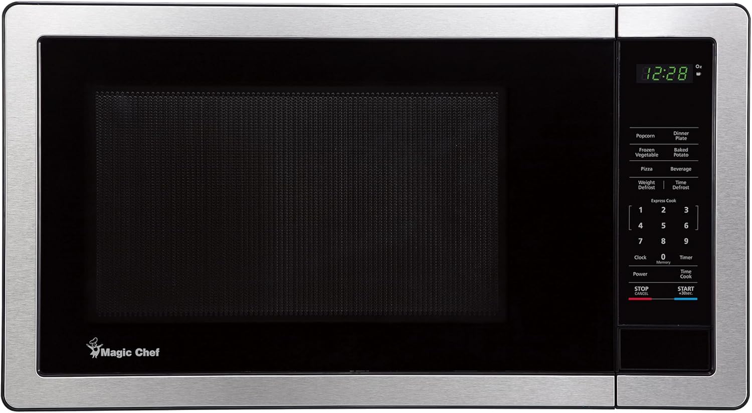 1.1 cu. ft. Countertop Microwave in Stainless Steel with Digital Touch