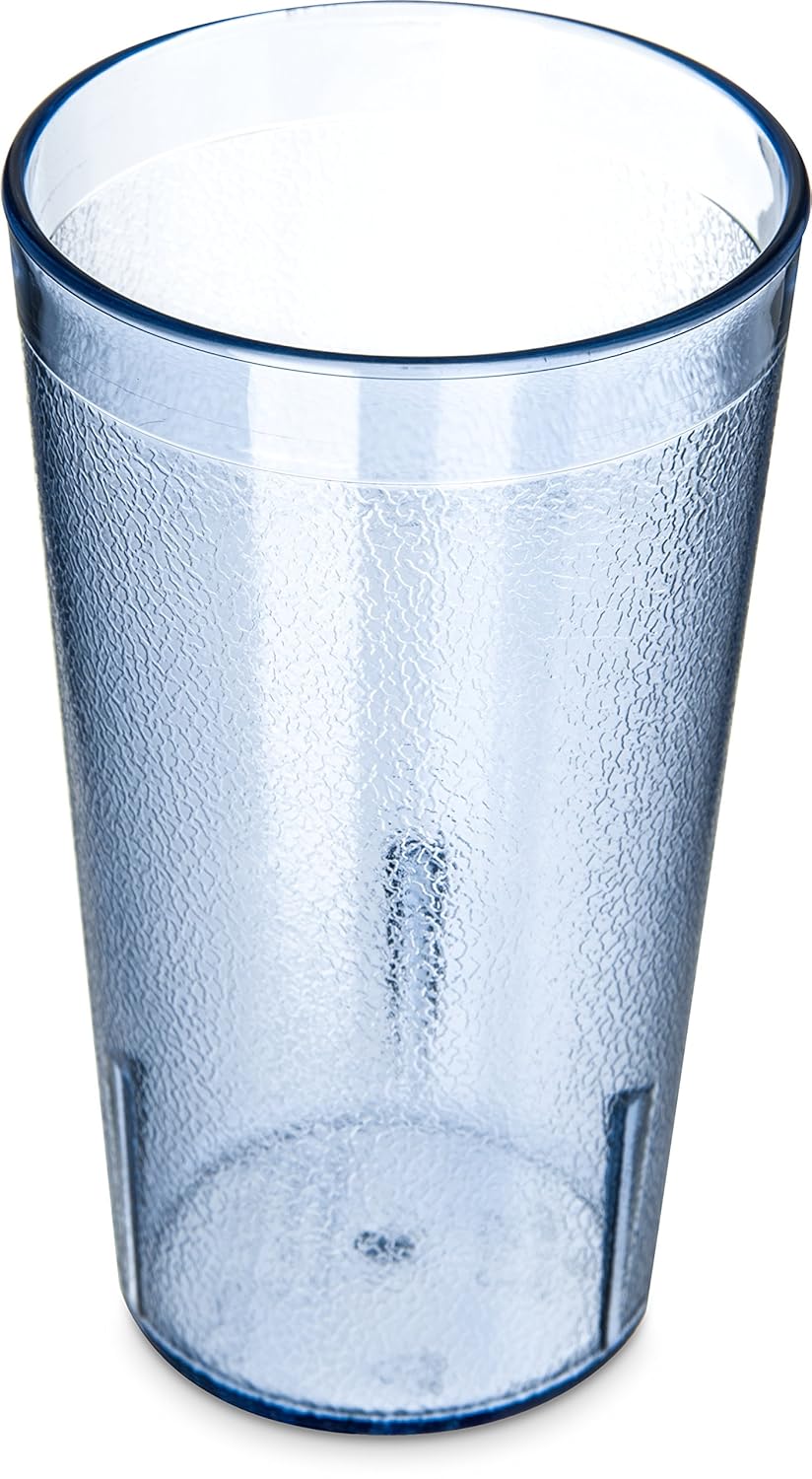 Carlisle FoodService Products 521254 BPA Free Stackable Shatter-Resistant Plastic Tumbler, 12 oz., Blue (Pack of 72)