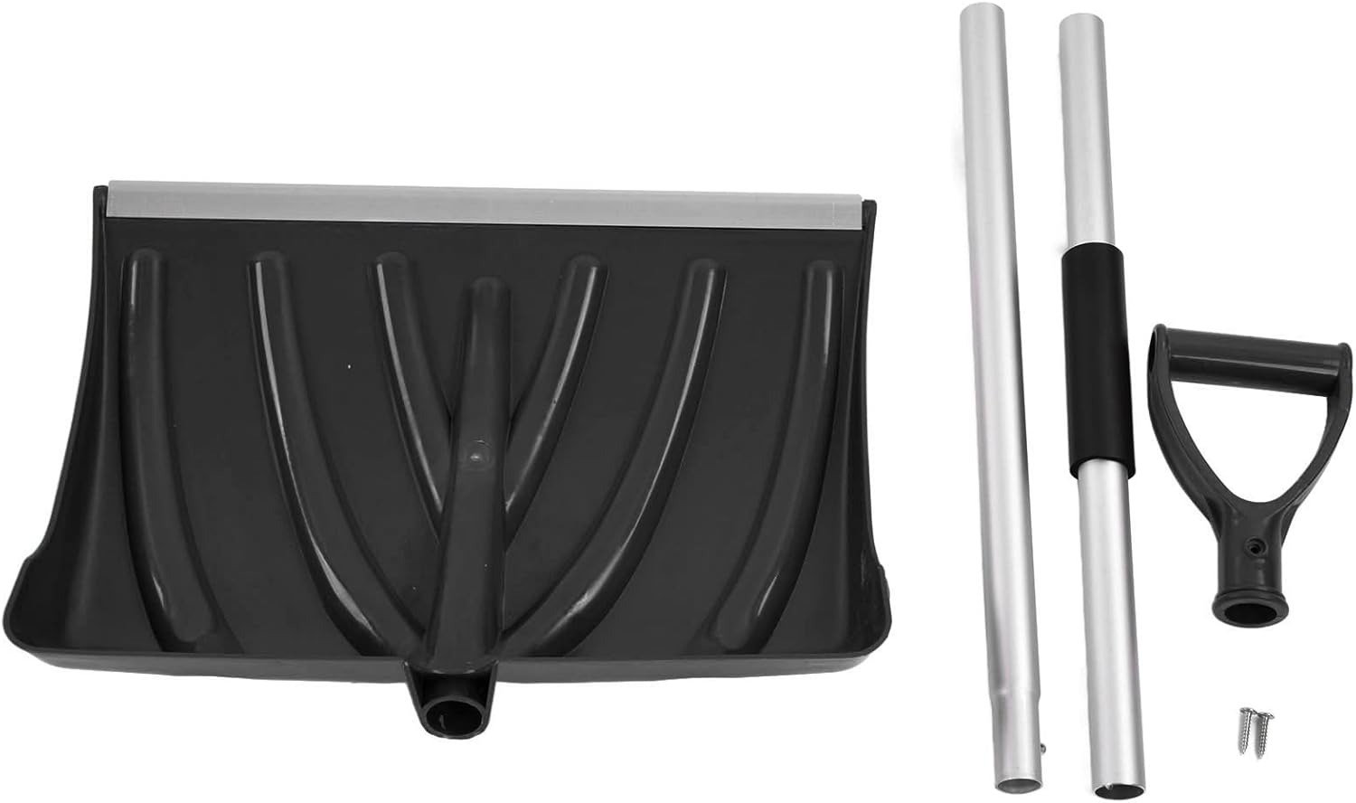 Snow Shovel, Snowplow Shovel, Winter Ice Shovel, Detachable Snow Pusher, Aluminium Alloy Snow Removal for Crushed Ice