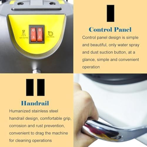 Commercial Carpet Cleaning Machine 2-in-1 Extractor & Vacuum, 20L Dual Tank Carpet Sprayer & Floor Brush Cleaner, Heavy-Duty Washing Machine for Home & Office Use