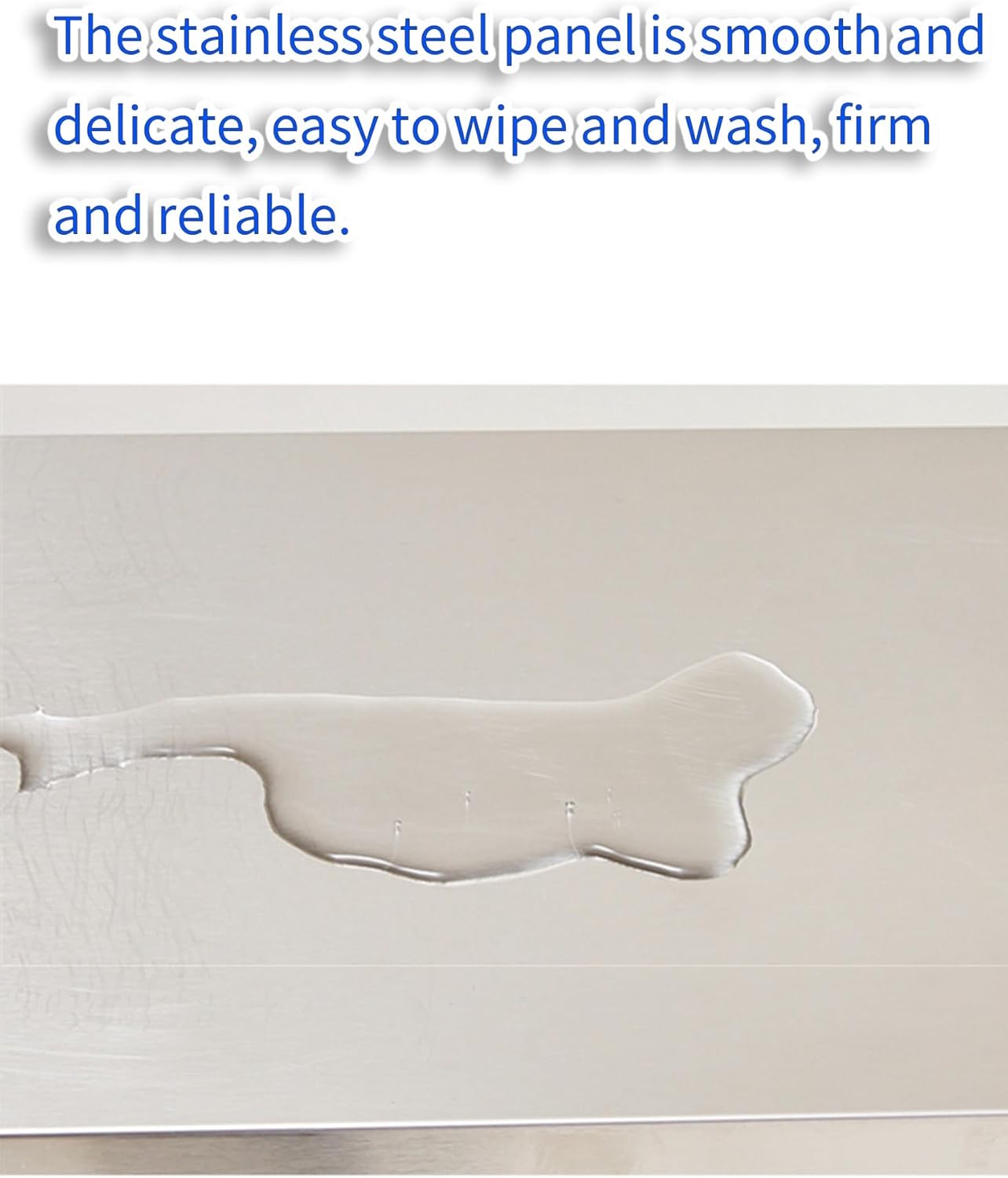 Single Tier Stainless Steel Shelf - Heavy Duty Appliance Riser for Kitchen, Garage & Laundry | Rustproof(80x50cm)