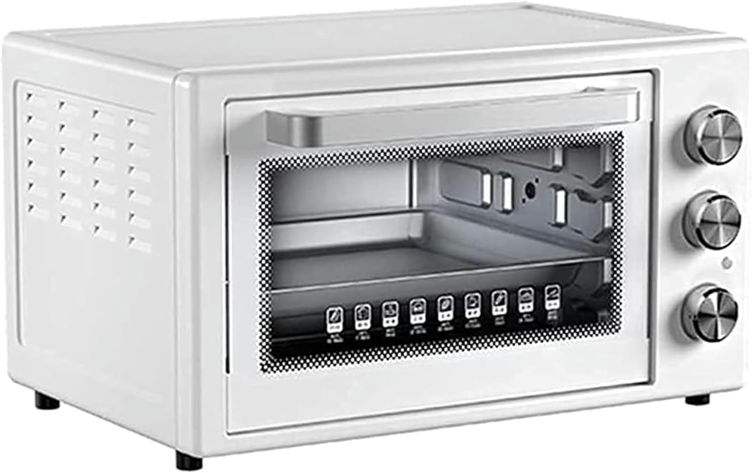 AMNOOL Tabletop Electric Oven 32L Electric Ovens Pizza Bake Microwave Kitchen Furnace Air Grill Intelligent Control Stove Aesthetic and Practical-1*