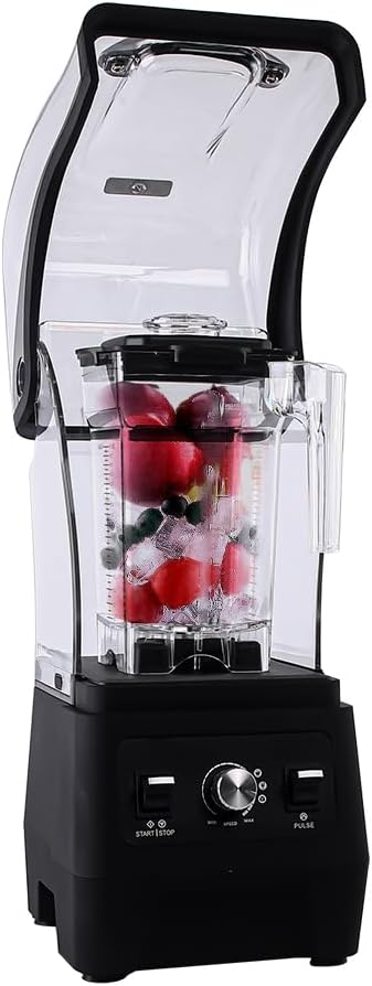 Professional Commercial Quiet Blender, Quiet Shield Blender for Shakes and Smoothies,Noise Reduction blender with Shield Quiet Sound Enclosure
