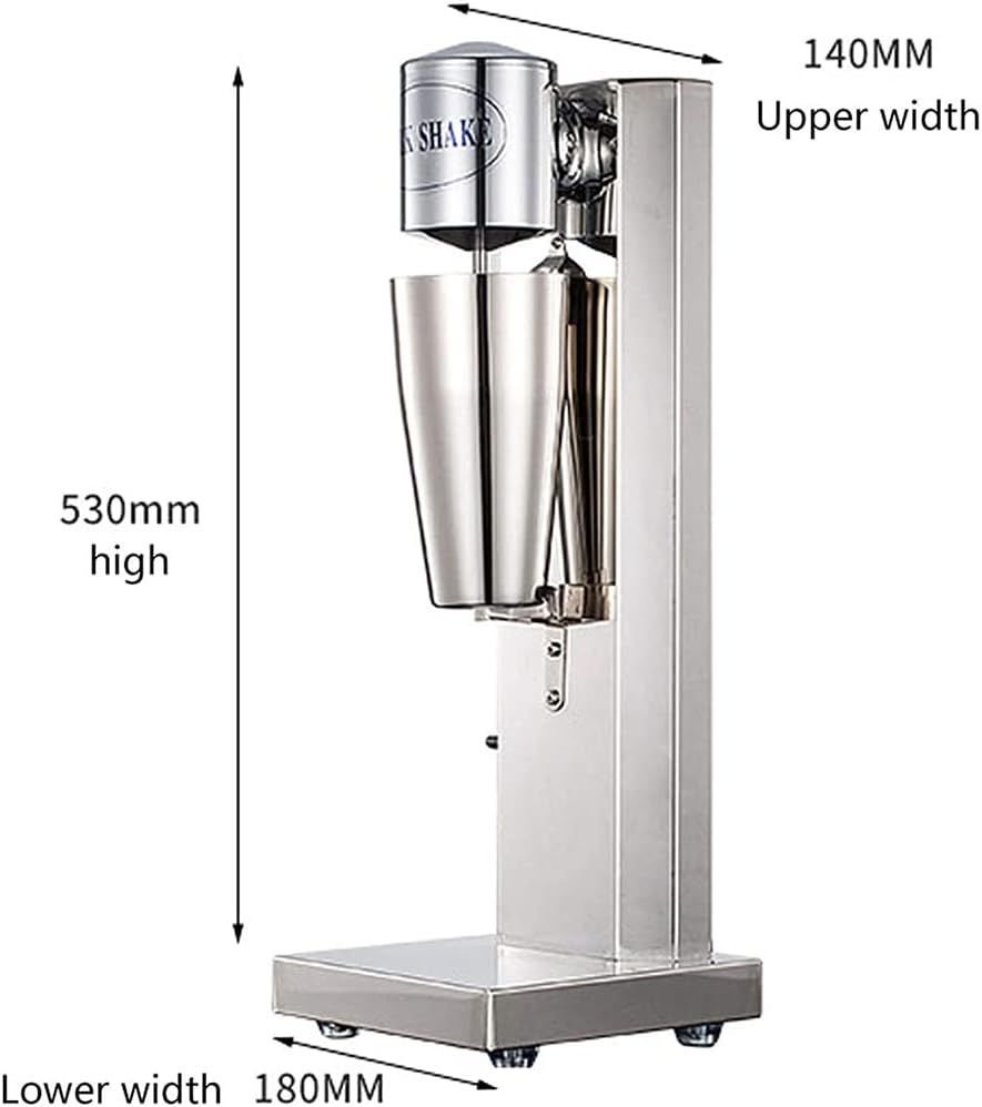 Commercial Milkshake Blender, Multifunctional Milkshake Machine Stainless Steel Electric Milkshake Machine Home Business Ice Cream Beverage Smoothie Blender