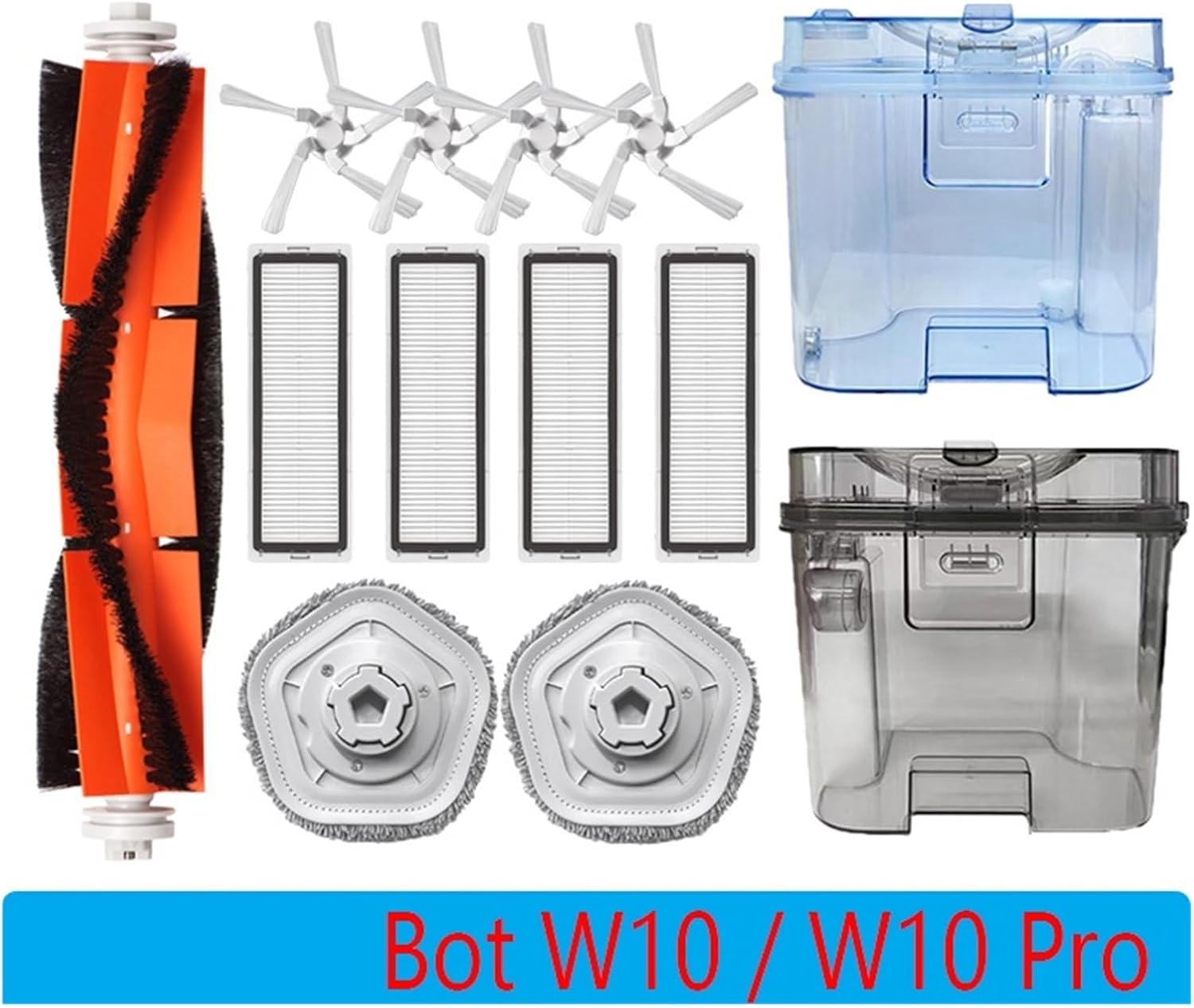 AgaShi Self-Cleaning Robot Vacuum and Mop Cleaner Spare Parts Accessories Washable Hepa Filter Replacement，Compatible for Dreame Bot W10 W10pro (Color : As shown-05)