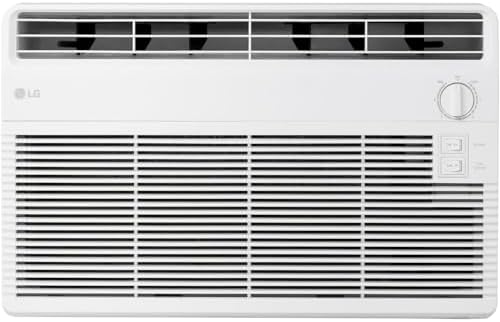 LG 5,000 BTU Window Air Conditioner, Cools 150 Sq.Ft. (10' x 15' Room Size), Quiet Operation, 2 Cooling & Fan Speeds, 2-Way Air Deflection, Washable Filter, 115V