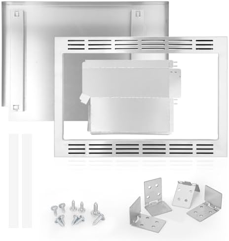 NN-TK922SS 27-inch Trim Kit, Stainless Steel 27” Microwave Trim Kit for 2.2 cu ft Microwave Ovens Compatible with Models Including NN-SE9...S, NN-SD9...S, NN-SN9...S