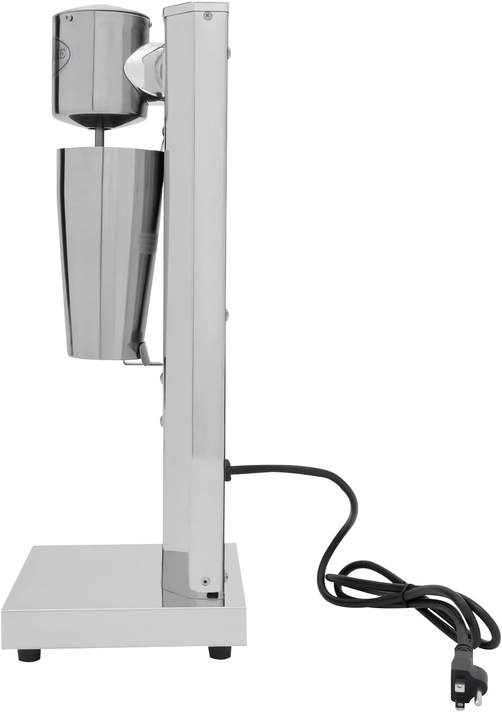 Electric Milkshake Maker, 180W Commercial Milkshake Machine with 22 Oz Stainless Steel Cup & Non-Slip Feet, 2-Speed Household Electric Blender for Milk Tea Stores