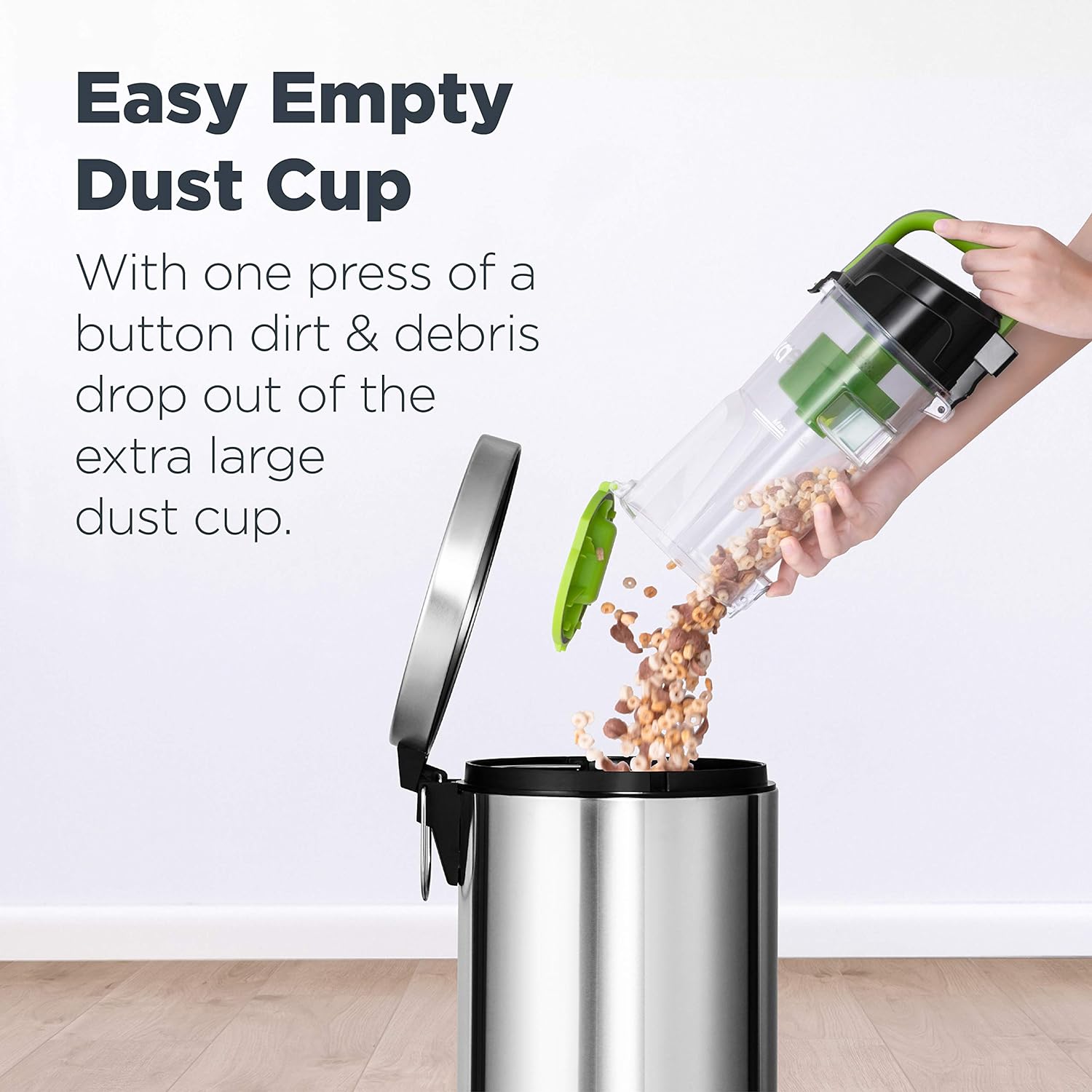 Nostalgia Retro Countertop Microwave Oven & Eureka Powerful Bagless Upright Carpet and Floor Airspeed Ultra-Lightweight Vacuum Cleaner, w/Replacement Filter, Green