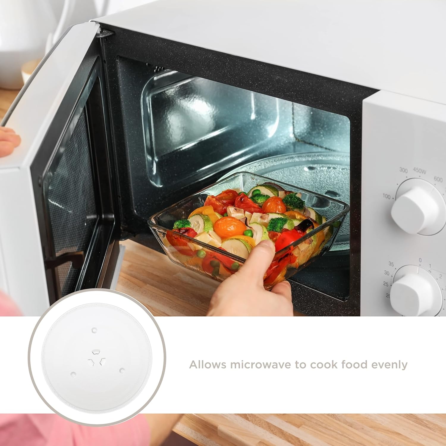 GE Appliances WB49X10097 Microwave Glass Turntable Tray