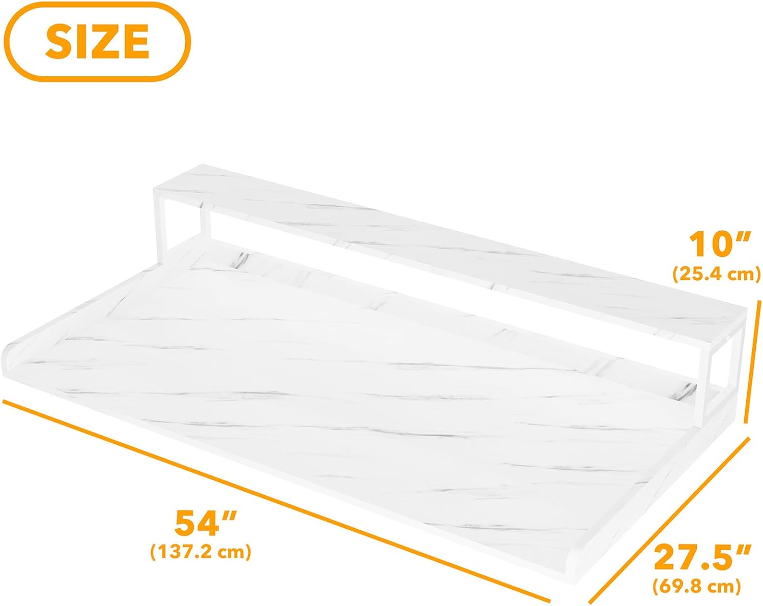 SpaceAid 2-Tier Washer Dryer Countertop, Laundry Topper with Rack Shelf 54