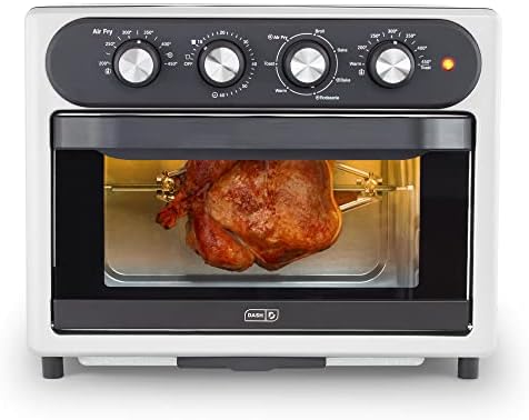 DASH Air Fry Multi Oven - 7 in 1 Convection Air Fry Oven with Non-stick Fry Basket, Baking Pan & Rack, 23L, 1500-Watt - Stainless Steel