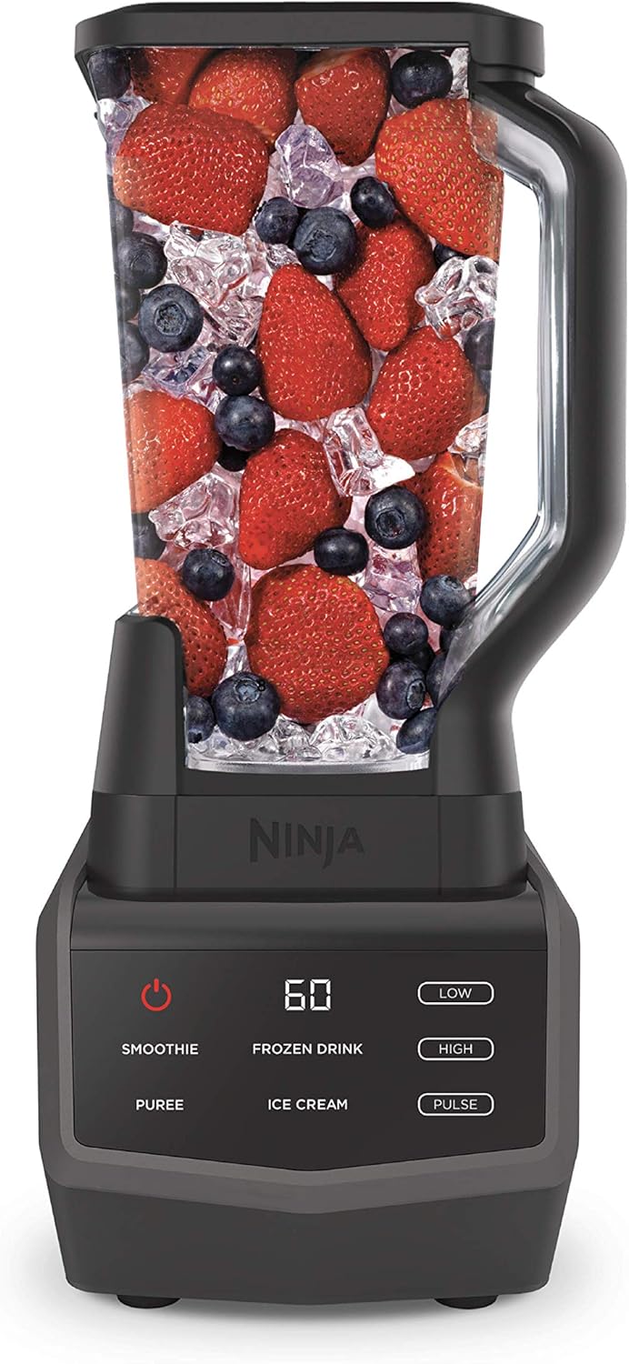 Ninja Smart Screen Blender with 1000-Watt Base, 4-Auto-iQ Programs, Touchscreen Display, Total Crushing Pitcher, (CT650), Black